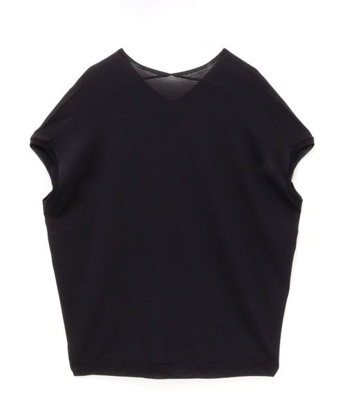 HusHusH（ハッシュアッシュ）の「【 接触冷感 】 HusHusH ハッシュアッシュ Vネックコクーンニットプルオーバー（ニット/セーター・レディース・マジェンタ/ベージュ/ブラック・M/L）」の14枚目の写真