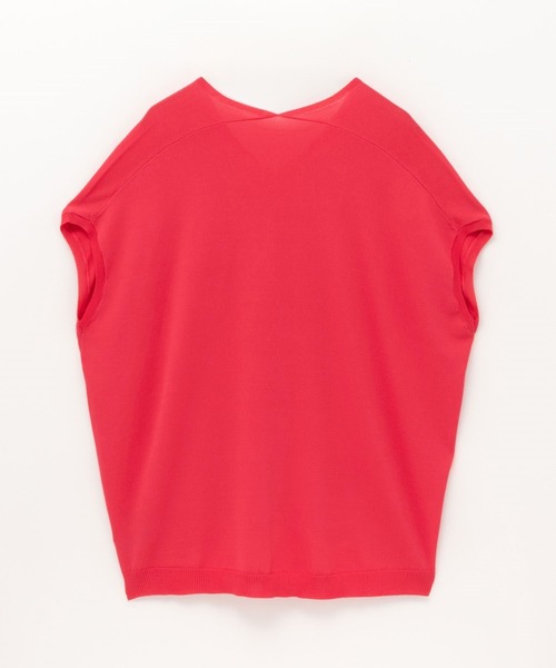 HusHusH（ハッシュアッシュ）の「【 接触冷感 】 HusHusH ハッシュアッシュ Vネックコクーンニットプルオーバー（ニット/セーター・レディース・マジェンタ/ベージュ/ブラック・M/L）」の16枚目の写真