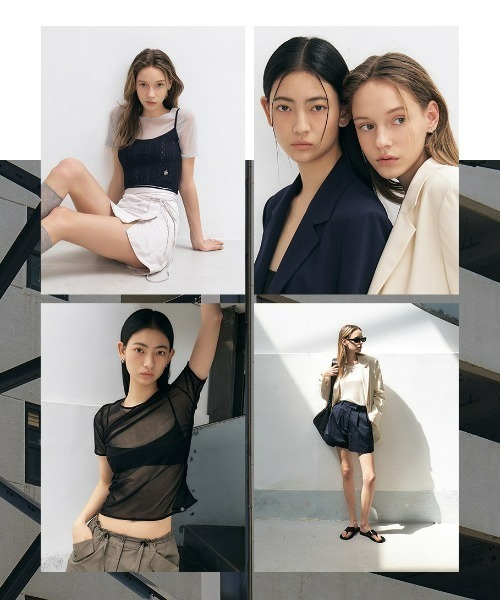 CITYBREEZE(シティブリーズ)の「LOGO CROP SHORT SLEEVE T-SHIRT(Tシャツ/カットソー・レディース・ブラック/ネイビー/ピンク/ホワイト/ホワイト×ブルー・FREE)」の22枚目の写真