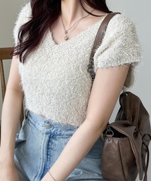 Heather | シャギーラメニットベスト　127409(ベスト)