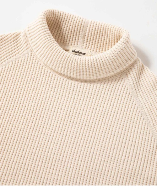 Jackman(ジャックマン)の「Waffle Highneck(ニット/セーター・メンズ・ブラック/オリーブ/オートミール/ダークネイビー・MEDIUM/LARGE)」の12枚目の写真