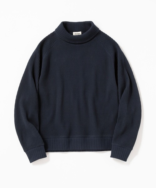 Jackman(ジャックマン)の「Waffle Highneck(ニット/セーター・メンズ・ブラック/オリーブ/オートミール/ダークネイビー・MEDIUM/LARGE)」の16枚目の写真