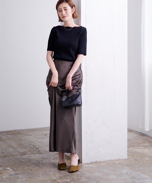 UR'S（ユアーズ）の「サテンミュールサンダル（サンダル・レディース・ブラック/キャメル/ライトイエロー・M/S/LL/L）」の10枚目の写真