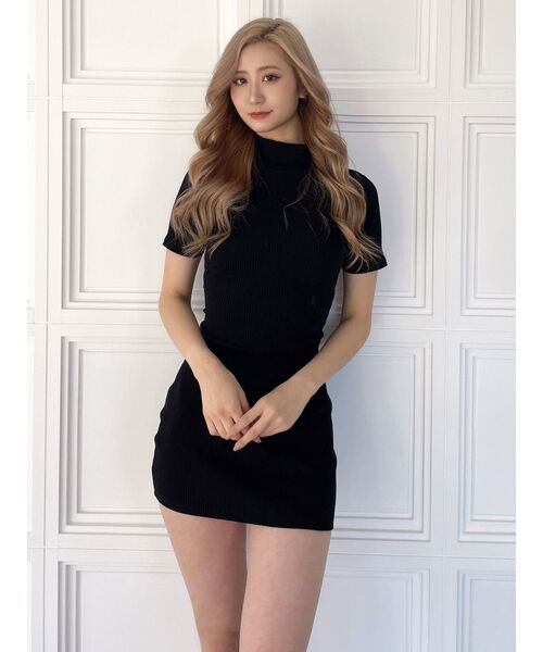 GYDA(ジェイダ)の「バックリボンテレコミニワンピース(ワンピース・レディース・ブラック・FREE)」の8枚目の写真