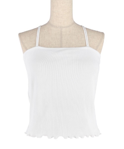 coca（coca）（コカ）の「カップ付きメロウ加工リブキャミソール（キャミソール・レディース・ホワイト/ブラウン/その他1・S/M/L）」の20枚目の写真