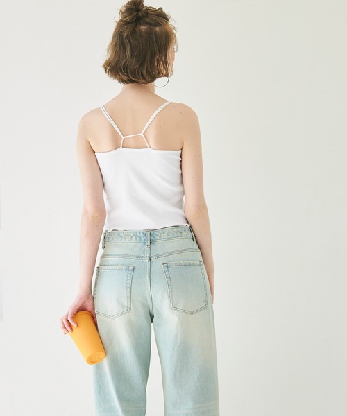 coca（coca）（コカ）の「カップ付きメロウ加工リブキャミソール（キャミソール・レディース・ホワイト/ブラウン/その他1・S/M/L）」の16枚目の写真