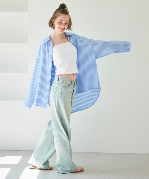 coca（coca）（コカ）の「カップ付きメロウ加工リブキャミソール（キャミソール・レディース・ホワイト/ブラウン/その他1・S/M/L）」の14枚目の写真