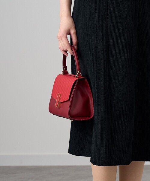 ANAYI（アナイ）の「◇コンビミニハンドバッグ（ハンドバッグ・レディース・グレイッシュベージュ/ブラック/ボルドー・FREE）」の9枚目の写真