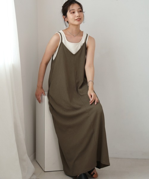 Bou Jeloud（ブージュルード）の「カット楊柳ワンピース（ワンピース・レディース・ブラック/モカ・38(M)）」の2枚目の写真