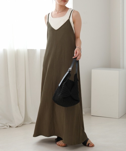 Bou Jeloud（ブージュルード）の「カット楊柳ワンピース（ワンピース・レディース・ブラック/モカ・38(M)）」の10枚目の写真