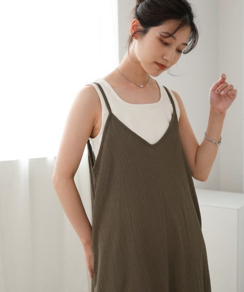 Bou Jeloud（ブージュルード）の「カット楊柳ワンピース（ワンピース・レディース・ブラック/モカ・38(M)）」の9枚目の写真