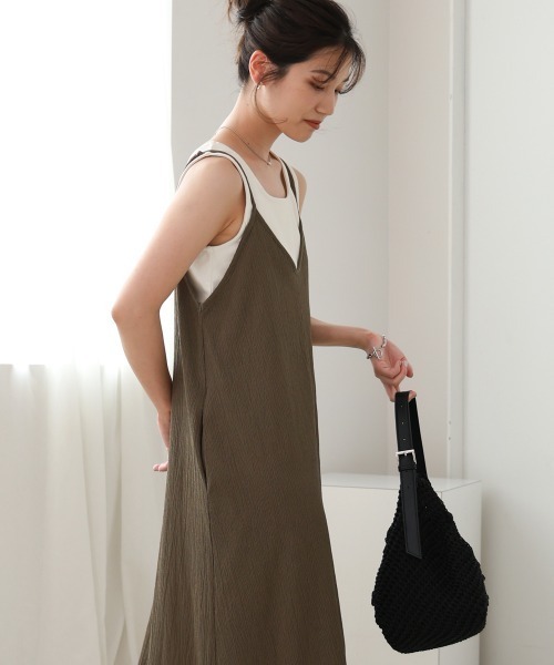 Bou Jeloud（ブージュルード）の「カット楊柳ワンピース（ワンピース・レディース・ブラック/モカ・38(M)）」の6枚目の写真