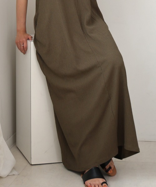 Bou Jeloud（ブージュルード）の「カット楊柳ワンピース（ワンピース・レディース・ブラック/モカ・38(M)）」の4枚目の写真