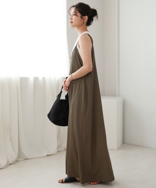 Bou Jeloud（ブージュルード）の「カット楊柳ワンピース（ワンピース・レディース・ブラック/モカ・38(M)）」の3枚目の写真