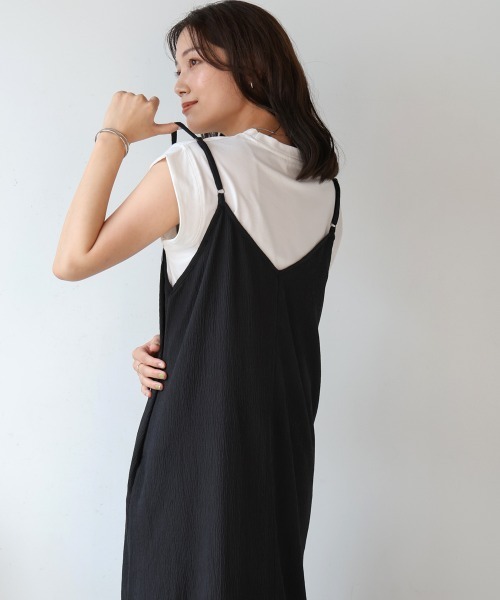 Bou Jeloud（ブージュルード）の「カット楊柳ワンピース（ワンピース・レディース・ブラック/モカ・38(M)）」の14枚目の写真