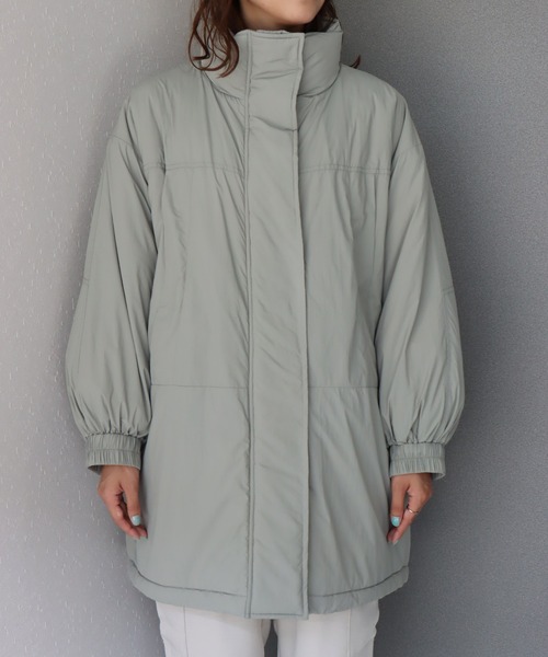 libelle more(リベル モア)の「吸湿発熱中綿ナイロンBIGコート(ダウンジャケット/コート・レディース・ブラック/オリーブ/アイボリー・L/M)」の21枚目の写真