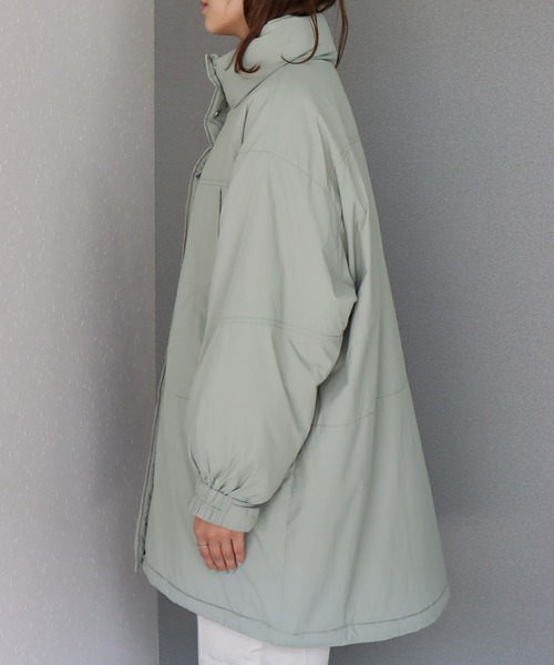 libelle more(リベル モア)の「吸湿発熱中綿ナイロンBIGコート(ダウンジャケット/コート・レディース・ブラック/オリーブ/アイボリー・L/M)」の22枚目の写真