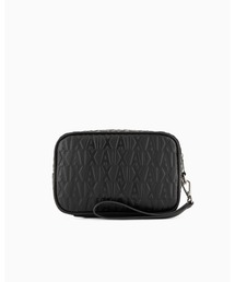 ARMANI EXCHANGE | 【A|X アルマーニ エクスチェンジ】オールオーバーエンボスロゴ　ポーチ/セカンドバッグ(ポーチ)