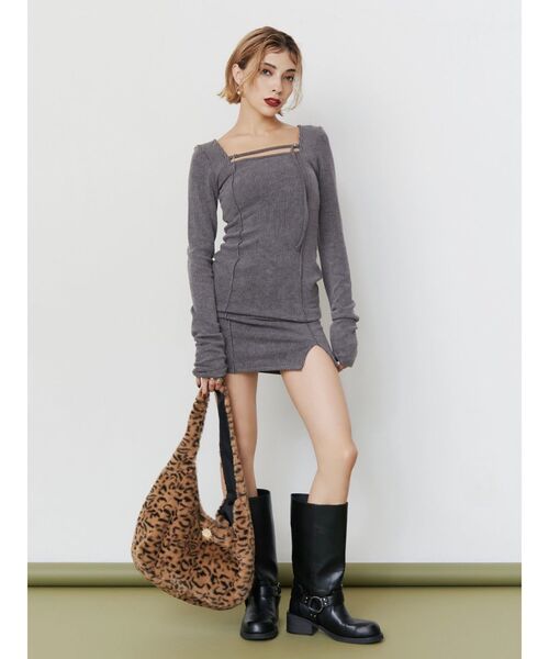 EVRIS(エヴリス)の「ボアBIG BAG(ショルダーバッグ・レディース・ブラック/ホワイト/その他1・FREE)」の17枚目の写真