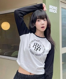 muahmuah([A[A)A'GEM/9 × .kom wmuah muah/[A[Ax STITCH LOGO RAGLAN LONG SLEEVE/Xeb`SOOTVc(TVc/Jbg\[)