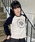 muahmuah�i���[�A���[�A�j�́uA'GEM/9 × .kom �wmuah muah/���[�A���[�A�x STITCH LOGO RAGLAN LONG SLEEVE/�X�e�b�`���S���O���������OT�V���c�iT�V���c/�J�b�g�\�[�j�v�b�z���C�g×�l�C�r�[