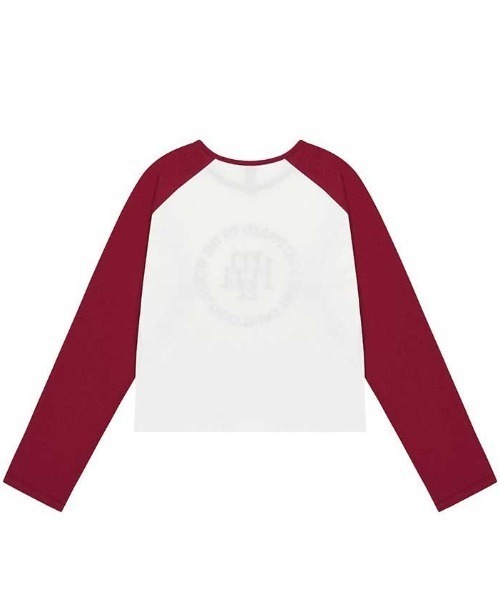 A'GEM/9 × .kom 『muah muah/ムーアムーア』 STITCH LOGO RAGLAN
