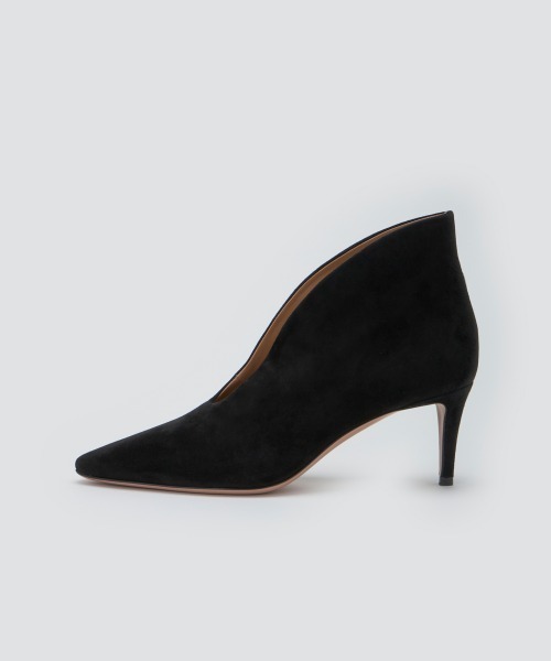 NEBI スウェード ブーティー 6.5cm BLACK（ブーツ）｜PELLICO