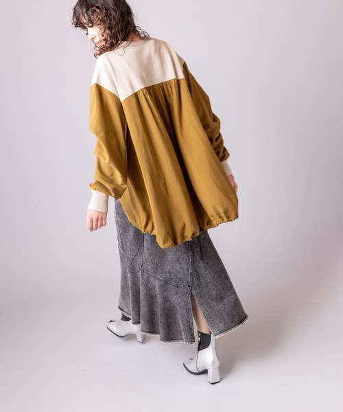 osmosis バックロングジップニットカーディガン OSMOSIS（オズモーシス）の「バックロングジップニット