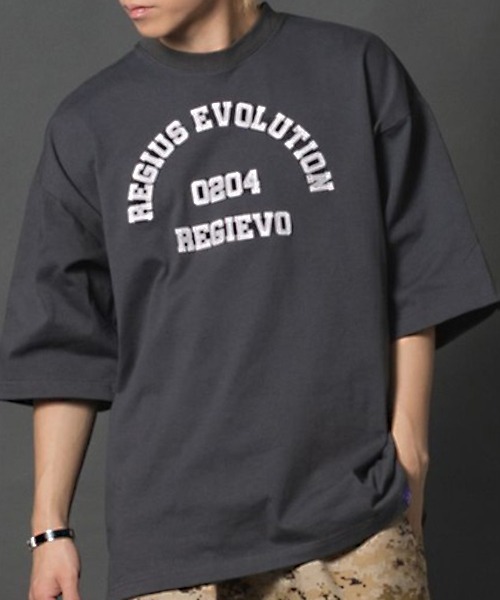 【REGIEVO】REGIEVOアップリケロゴ 大人のビッグシルエットTシャツ（Tシャツ/カットソー）｜REGIEVO（レジエボ）