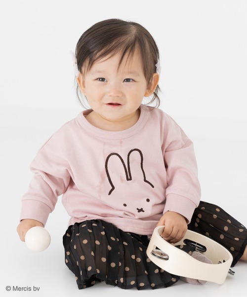 Miffy( ミッフィー)の「miffy / ミッフィー 長袖Tシャツ(Tシャツ/カットソー・キッズ・A/B/C/F/E/D・100cm/90cm/110cm/80cm/140cm/130cm/120cm)」の1枚目の写真