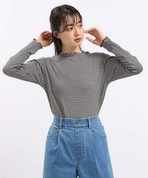 GLOBAL WORK Smile Seed Store | 華奢リブメロウネック長袖/118559(Tシャツ/カットソー)