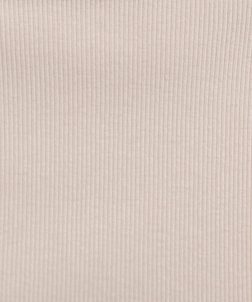 GLOBAL WORK Smile Seed Store（グローバルワーク スマイルシードストア）の「華奢リブメロウネック長袖/118559（Tシャツ/カットソー・レディース・ブラック/オフホワイト/グレー/グレイッシュベージュ/ダークグレー・MEDIUM/X-LARGE/LARGE/SMALL）」の6枚目の写真