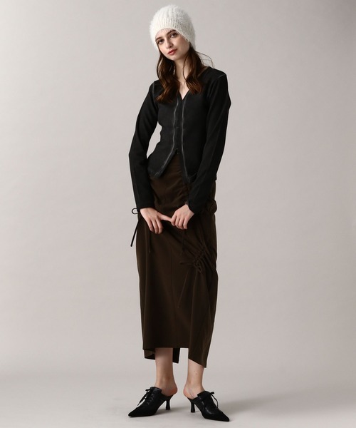 FOREVER 21（フォーエバー トゥエンティーワン）の「【2024SS】加工デザインカーディガン（カーディガン/ボレロ・レディース・グレー/カーキ/ネイビー・FREE）」の8枚目の写真