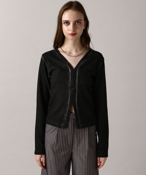 FOREVER 21（フォーエバー トゥエンティーワン）の「【2024SS】加工デザインカーディガン（カーディガン/ボレロ・レディース・グレー/カーキ/ネイビー・FREE）」の19枚目の写真