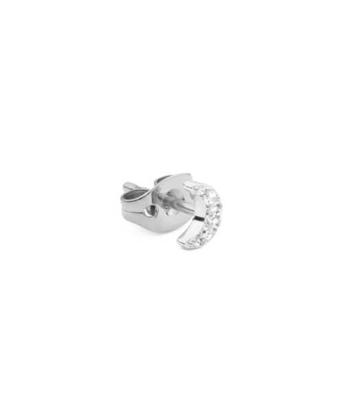 Crystal Moon Stud Earring レーディスピアス ローズゴールド