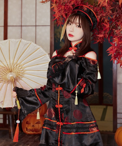 Brightlele(ブライトララ)の「「 ガーリーキョンシー 」 ハロウィン コスプレ 衣装 キョンシー 仮装 チャイナ チャイナ服(コスチューム/パーティーグッズ・レディース・その他1/その他2/その他3・MEDIUM/LARGE/X-LARGE)」の8枚目の写真