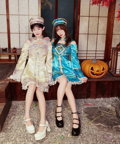 Brightlele(ブライトララ)の「「 ガーリーキョンシー 」 ハロウィン コスプレ 衣装 キョンシー 仮装 チャイナ チャイナ服(コスチューム/パーティーグッズ・レディース・その他1/その他2/その他3・MEDIUM/LARGE/X-LARGE)」の13枚目の写真