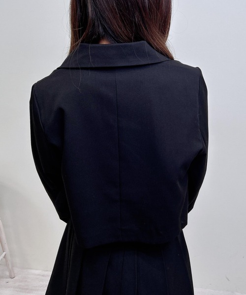 INGNI（イング）の「ショートテーラードジャケット（テーラードジャケット・レディース・ブラック/グレー・M）」の8枚目の写真