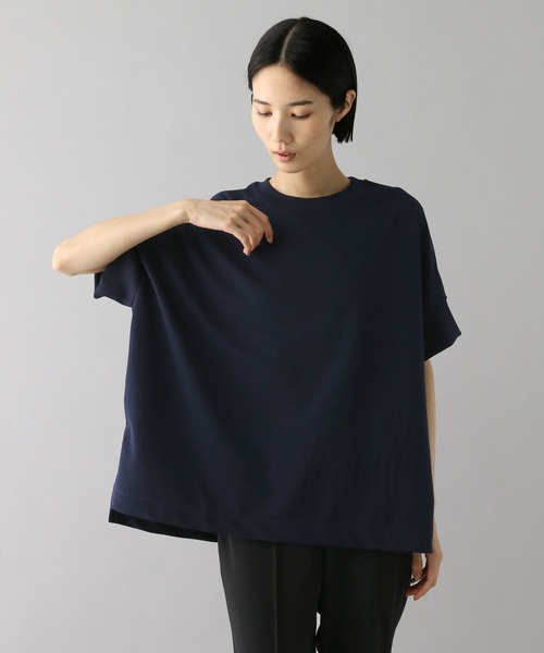 O0u（オーゼロユー）の「カットソージョーゼットTEE 272765（Tシャツ/カットソー・レディース・ホワイト/ブラック/ベージュ系/ネイビー/ブラウン・FREE）」の12枚目の写真