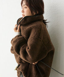 RIVE DROITE | 予約【小顔効果抜群】テディボアジップコート(その他アウター)