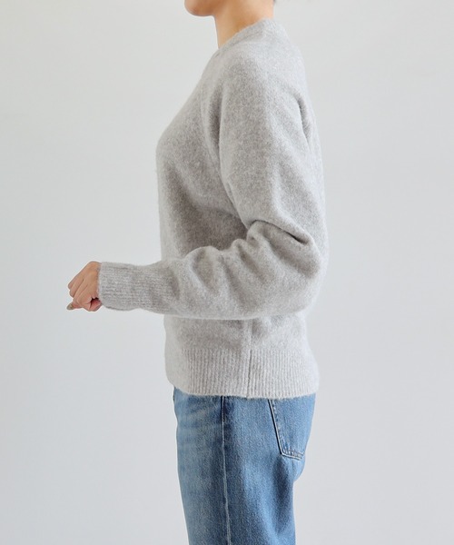 新色・新サイズ追加】モヘアライク長袖ニットトップス（ニット