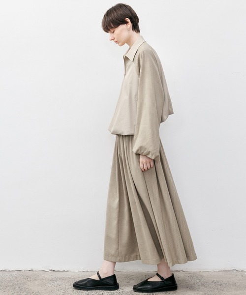 tageechita(タジチタ)の「【tageechita】バルーンチェック配色ジャケット(ブルゾン・レディース・ベージュ・S/M/L)」の22枚目の写真