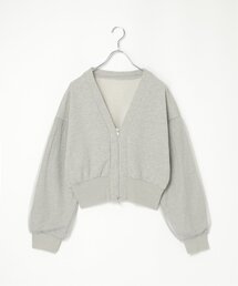 VENCEEXCHANGE（ヴァンスエクスチェンジ）の「裏毛ｘチュールダブルZIPカーディガン（カーディガン/ボレロ）」
