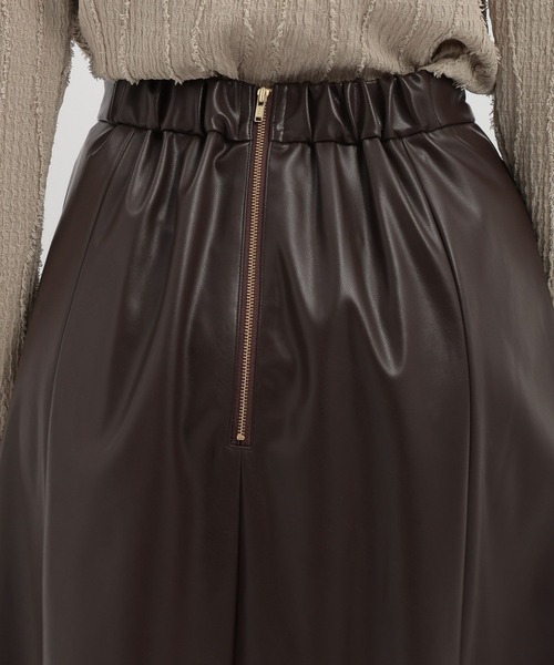 Andemiu（アンデミュウ）の「アソートナロースカート145464（スカート・レディース・ピンク/ダークブラウン/ブラック・FREE）」の17枚目の写真