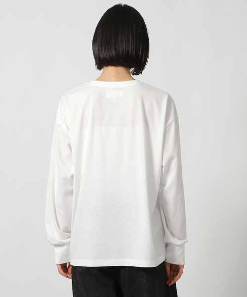 LAKOLE（ラコレ）の「リボンロゴ長袖T/149368（Tシャツ/カットソー・レディース・オフホワイト/ブラウン/チャコール・FREE）」の11枚目の写真