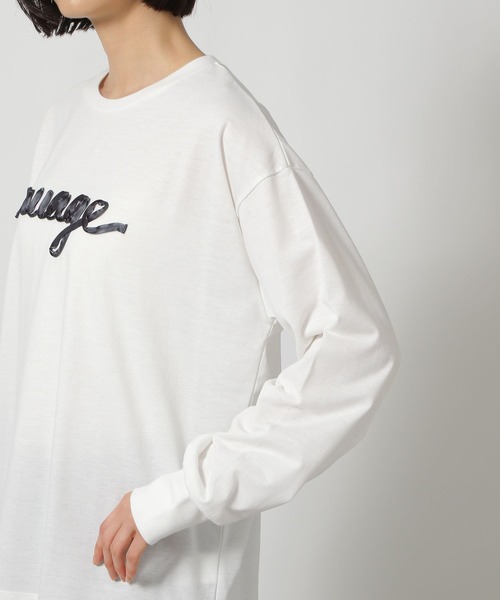 セール】リボンロゴ長袖T/149368（Tシャツ/カットソー）｜LAKOLE