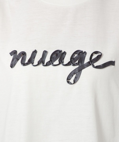 LAKOLE（ラコレ）の「リボンロゴ長袖T/149368（Tシャツ/カットソー・レディース・オフホワイト/ブラウン/チャコール・FREE）」の6枚目の写真