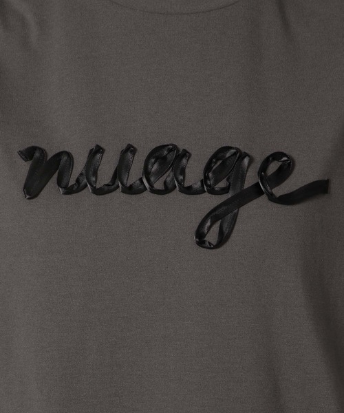 LAKOLE（ラコレ）の「リボンロゴ長袖T/149368（Tシャツ/カットソー・レディース・オフホワイト/ブラウン/チャコール・FREE）」の5枚目の写真