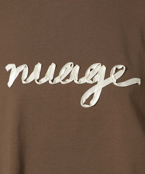 LAKOLE（ラコレ）の「リボンロゴ長袖T/149368（Tシャツ/カットソー・レディース・オフホワイト/ブラウン/チャコール・FREE）」の4枚目の写真