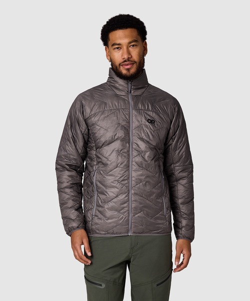 OUTDOOR RESEARCH（アウトドアリサーチ）の「OUTDOOR RESEARCH/アウトドアリサーチ SuperStrand LT Jacket/スーパーストランド LTジャケット（ブルゾン・メンズ・ブラック/グレー・MEDIUM/LARGE）」の6枚目の写真